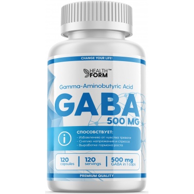 Аминокислота Health Form GABA 60 капсул