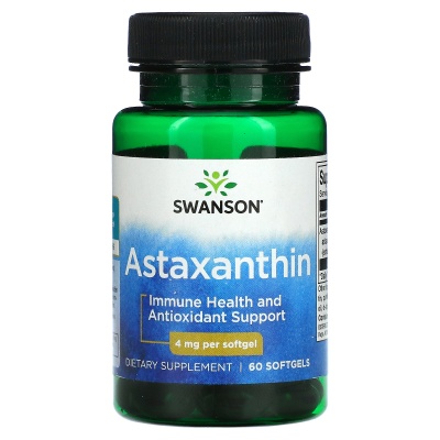 Антиоксидант Swanson Hi Pot Astaxanthin 4 мг 60 капсул