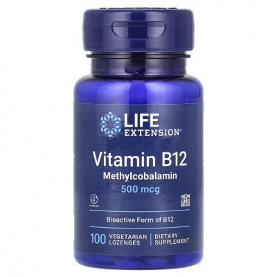 Витамины Life Extension Vitamin B12 Methylcobalamin 500 мг 100 капсул