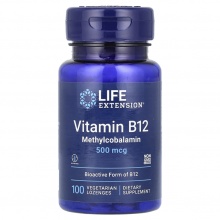  Life Extension Vitamin B12 Methylcobalamin 500  100 